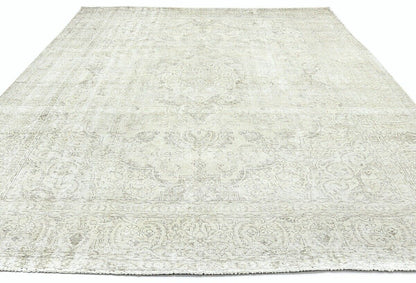 Distressed Vintage Oriental Rug Floral Dining
