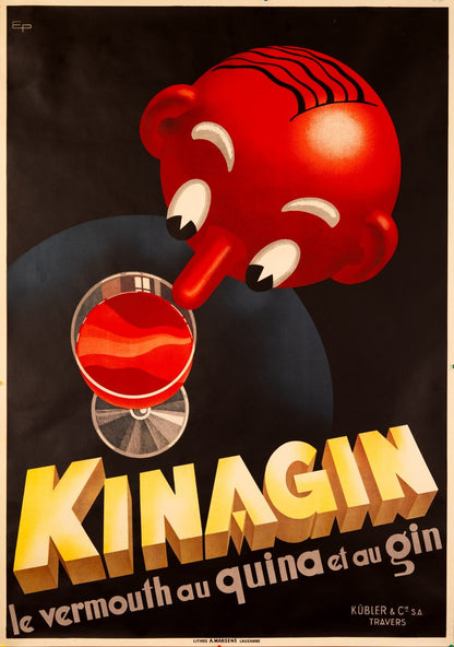 Vermouth Eugne Patkvitch Circa Kinagin 1941 French