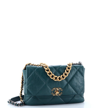 Chanel 19 Flap Bag Quilted Leather Large
