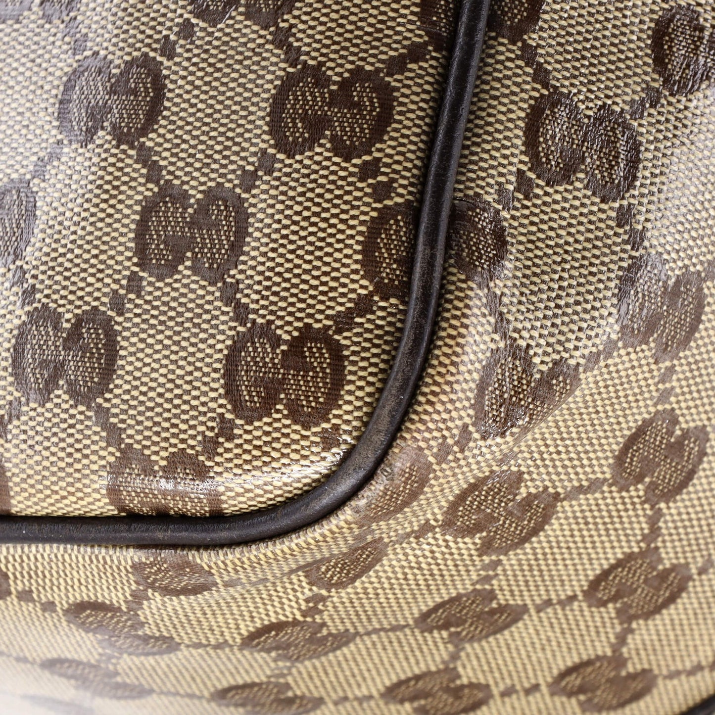 Gucci Joy Boston Bag Gg Coated Canvas Medium