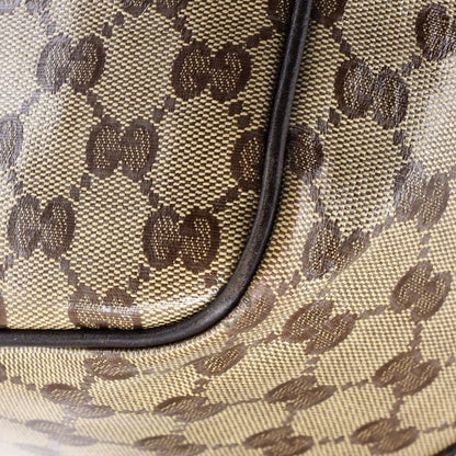 Gucci Joy Boston Bag Gg Coated Canvas Medium