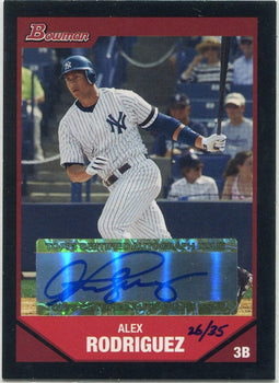 Alex Rodriguez 2007 Bowman Hawaii Trade Conference Autographed Card 26/35