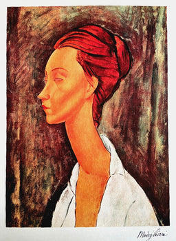 Amedeo Modigliani Lithograph 1952 Coa Signed (Alberto Giacometti)