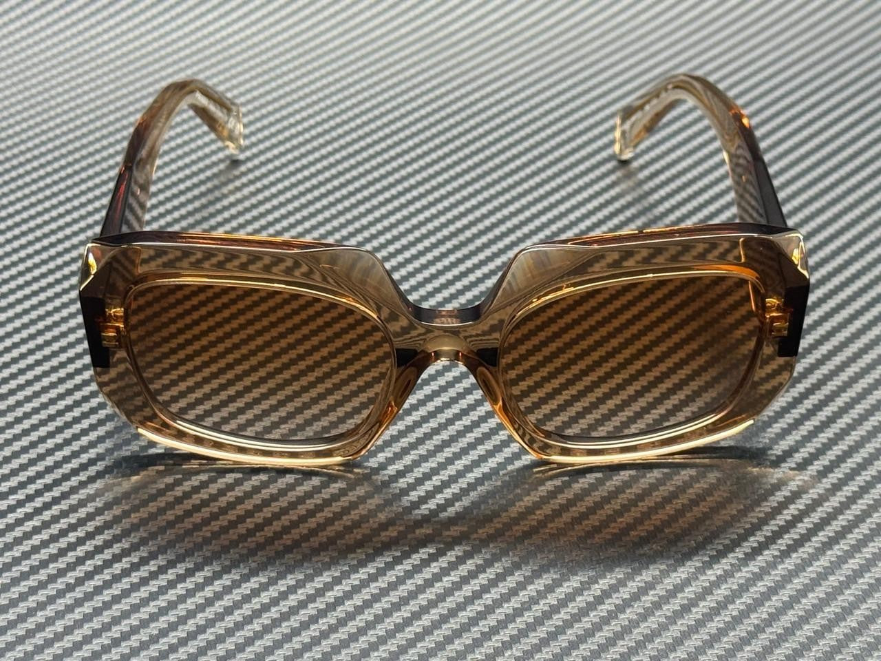PRADA PR B23S 28E50S Chocolate Brown Gradient Women's 54 mm Sunglasses