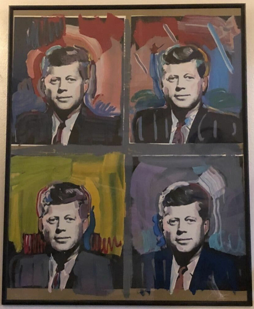 Peter Max - J F Kennedy Signed Original Serigraph Silkscreen Framed Numbered