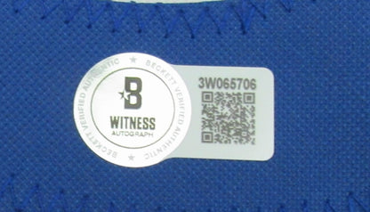 Allen Iverson Hof Autographed Red Custom Basketball Jersey 76Ers Beckett 196719