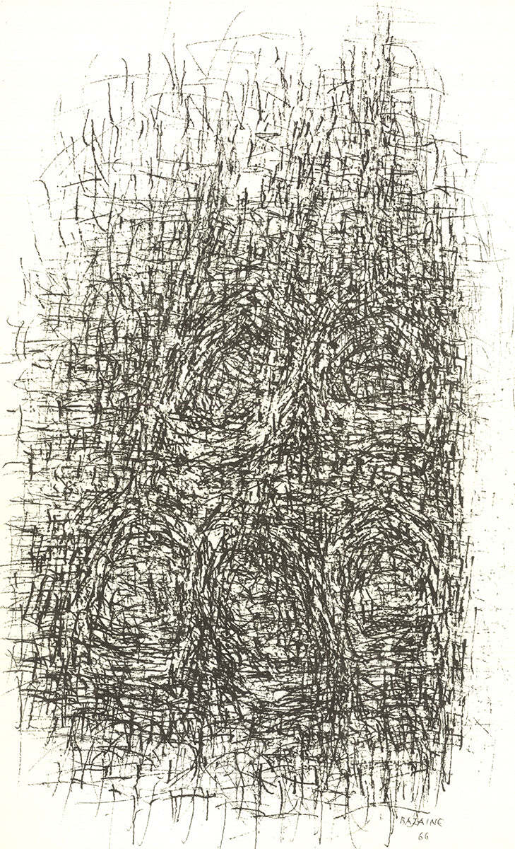 Jean Rene Bazaine Composition Vii " Lithograph Contemporary