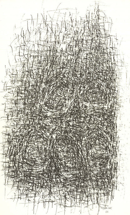 Jean Rene Bazaine Composition Vii " Lithograph Contemporary