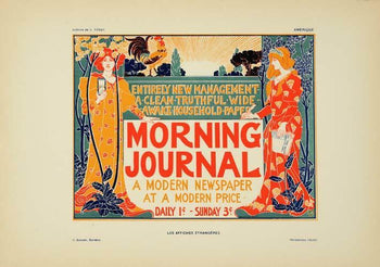 Rhead Affiches Etrangeres 1897 Original Vintage Plate Of The Poster