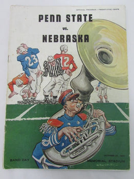 10/21/1950 Penn State Psu Vs. Nebraska Cornhuskers Football Program 131180