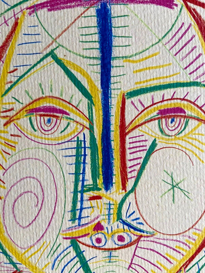 Pablo Picasso Lithograph Coa Hand Signed Pen Numbered Pencil Crayon