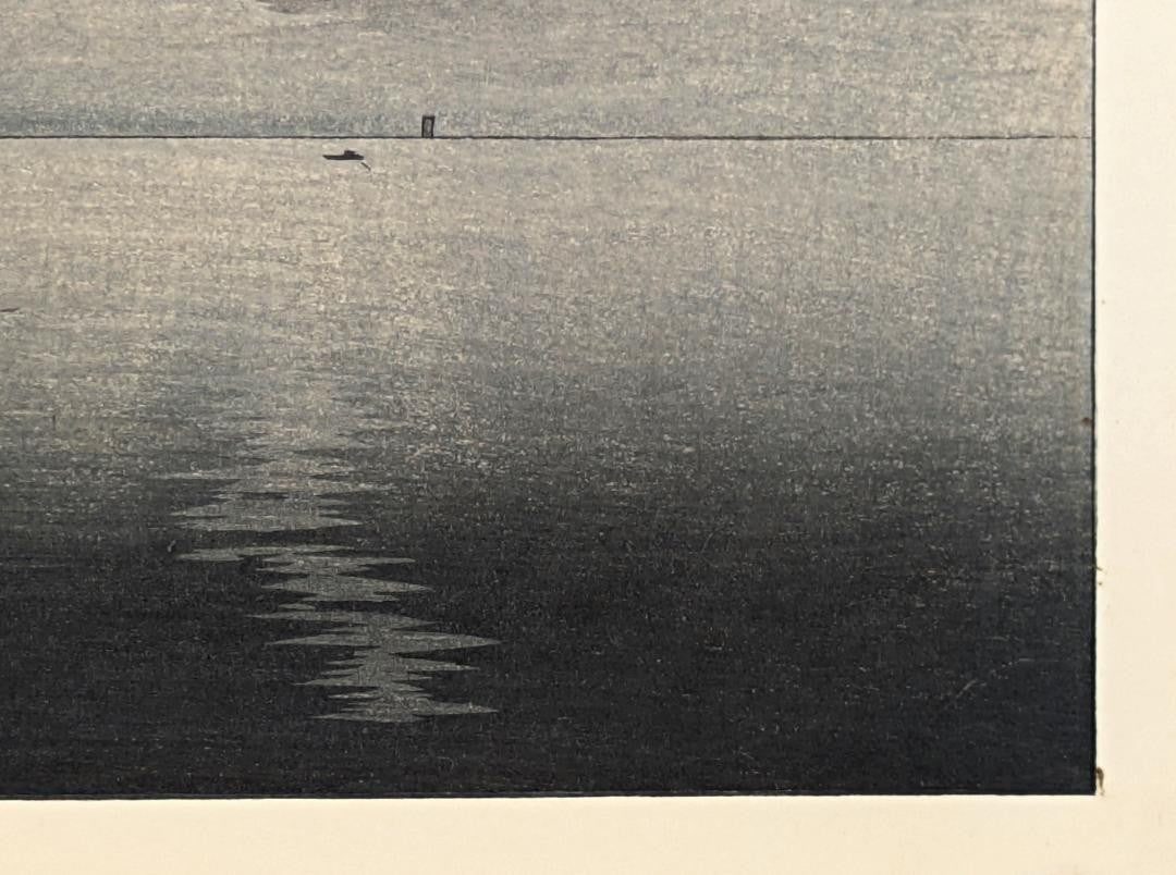 Rare Japanese Woodblock Print "Sailing Boats" By Koson Ohara (Shoson), C. Meiji