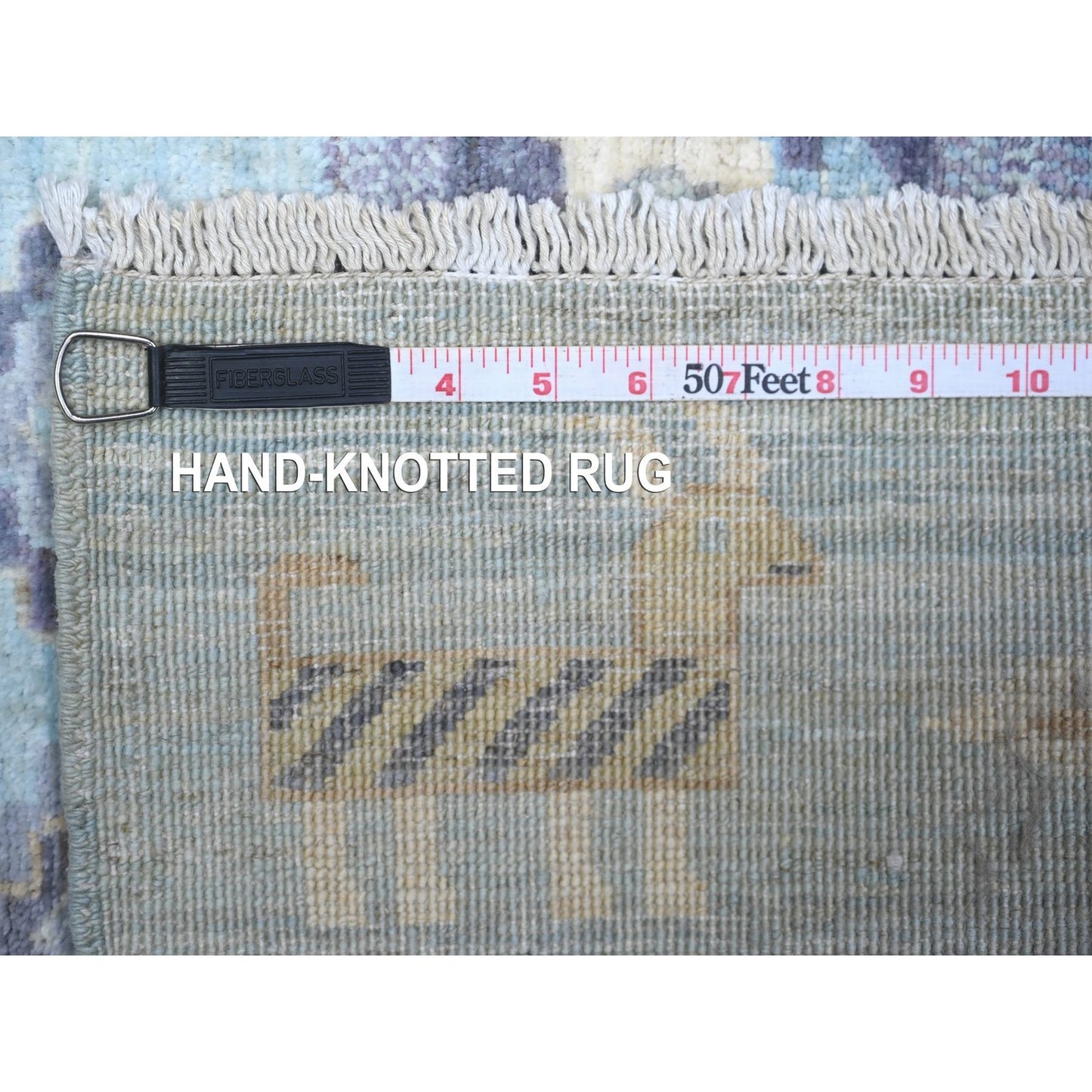 2'8"X11' Blue Fine Kashkuli Gabbeh Soft Wool Hand Knotted Rug