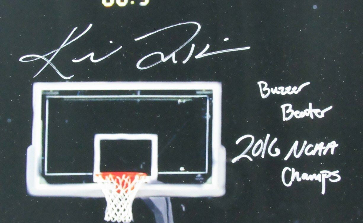 Kris Jenkins Autographed 2016 The Shot 16X20 Photo Villanova Framed Jsa 177444