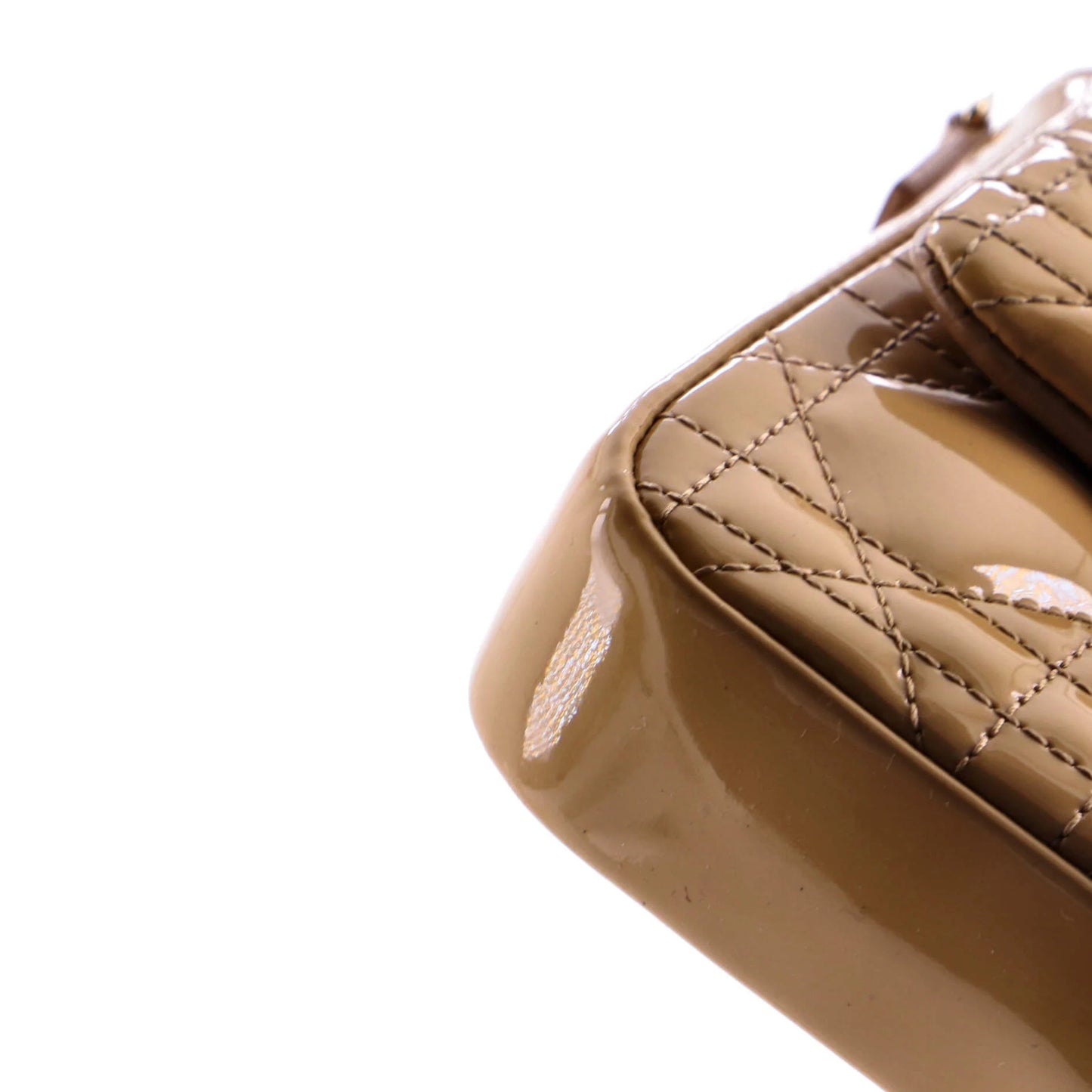 Christian Dior New Lock Pouch Cannage Quilt Patent Mini