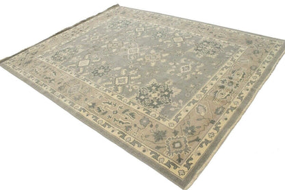 Handmade Muted Brownish Floral Transitional