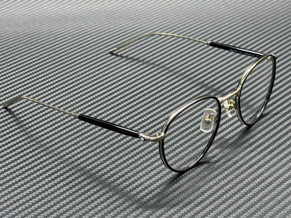 MONT BLANC MB0442O 001 Black Gold Men's 49 mm Small Eyeglasses
