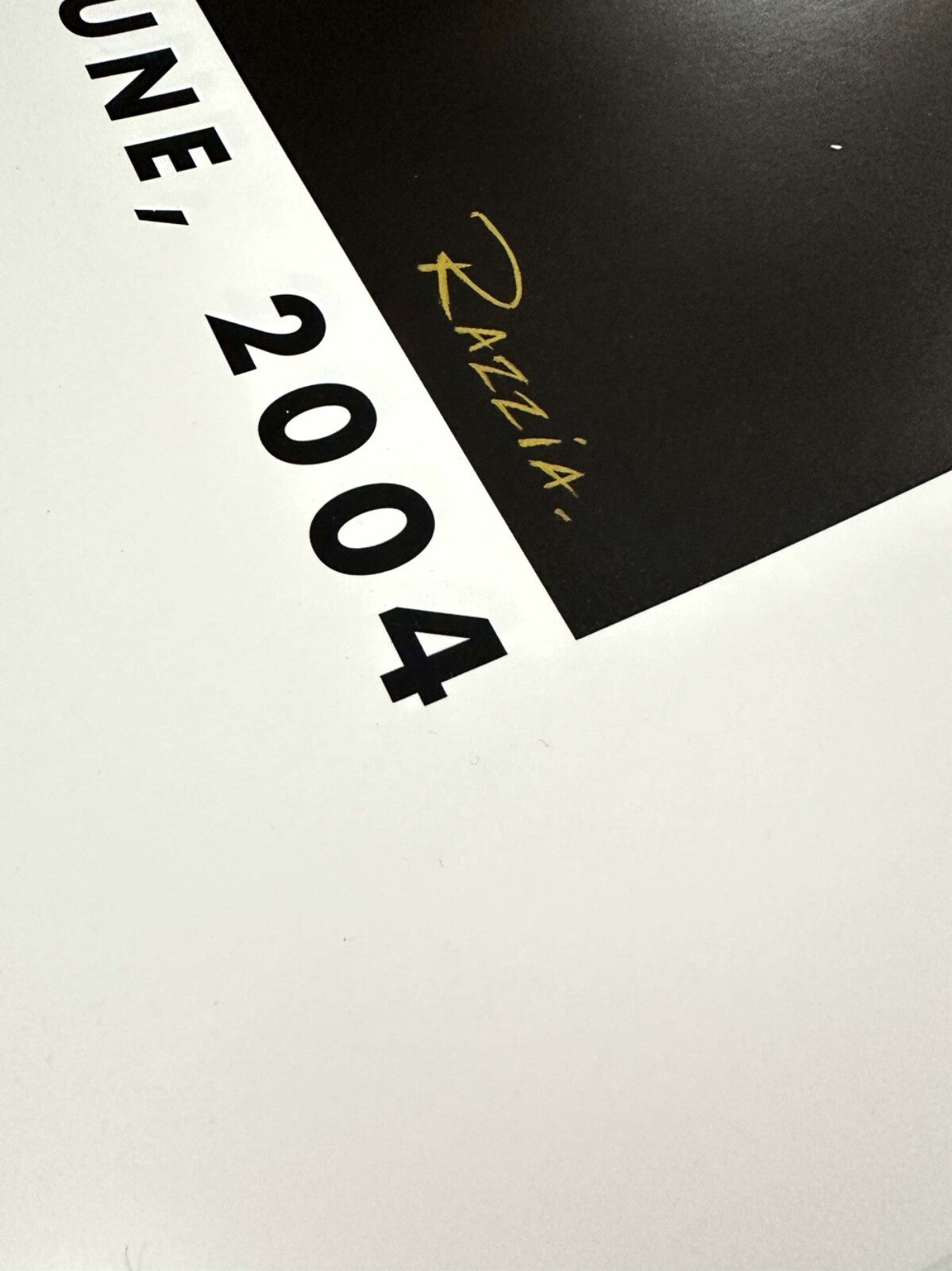 Lv Classic Razzia 2004  Poster Authentic Original Hand Signed