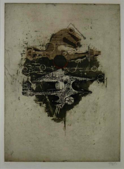 Johnny Friedlaender (German, 19121992) Original Etching Ed95 Signed Framed