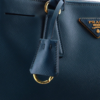Prada Double Zip Lux Tote Saffiano Leather Small