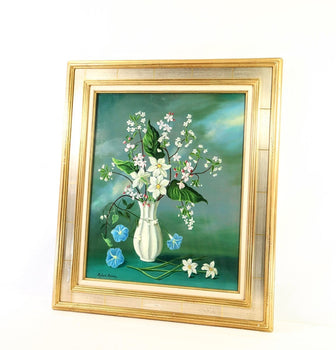 Robert Antoine Bouquet Printanier Original Oil Painting Still Life Flowers