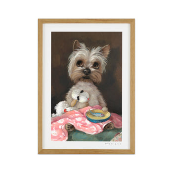 Alison Friend - Dog Framed Signed - Little Ivy 2024 Open Edition With Coa