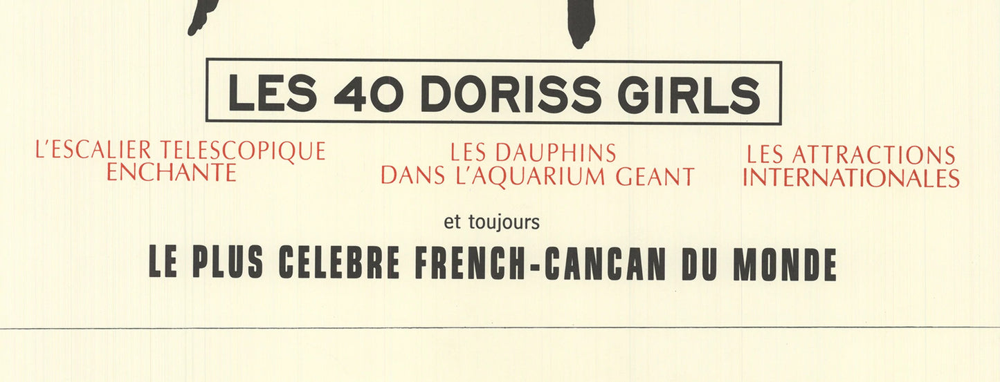 Rene Gruau Moulin Rouge Lisette Malidor " Lithograph Contemporary B