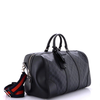 Gucci Convertible Duffle Bag Gg Coated Canvas Medium