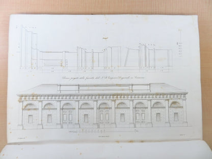 A Collection Of Architectural Works Luigi Voghera 1842 Raccolta Dei Disegni