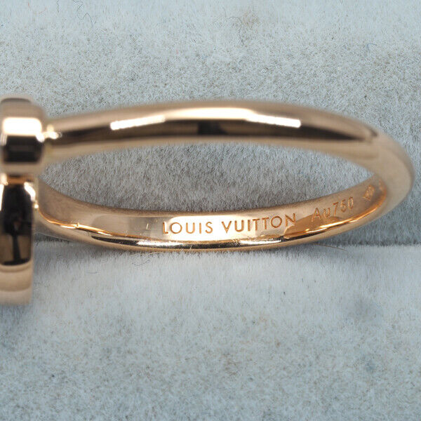 Louis Vuitton Ring Sun Blossom Mother Of Pearl Diamond Mini Eu50 18K Rg