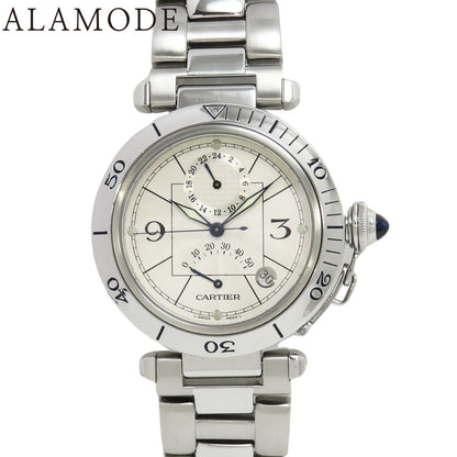 Cartier Pasha 38 Gmt Power Reserve W31037H3