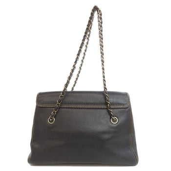 Skin CHANEL Chain tote Bag Grained Calfskin