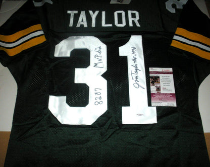 Jim Taylor Green Bay Packers,Hof Jsa/Coa Signed
