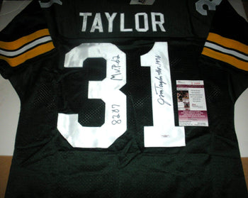 Jim Taylor Green Bay Packers,Hof Jsa/Coa Signed