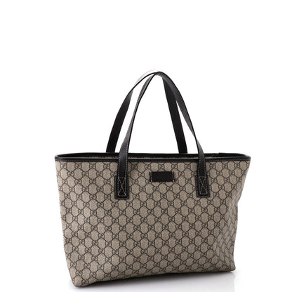 Gucci Plus Tote Gg Coated Canvas With Leather Medium