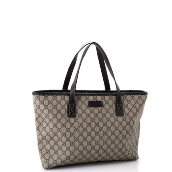 Gucci Plus Tote Gg Coated Canvas With Leather Medium
