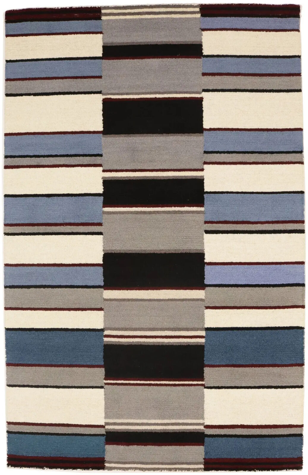 Hand-Tufted Modern Rug Plush 5X8 Multicolored
