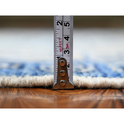 4'1"X6' Ivory Wool Hand Knotted Anatolian Village Inspired Rug