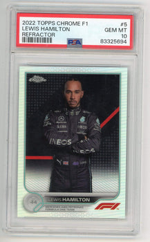 Lewis Hamilton 2020 Topps Chrome F1 #5 Refractor Psa 10