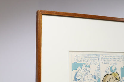 Dick Moores "Gasoline Alley" Ed100 Comic Art Print Signed In  Pencil Framed