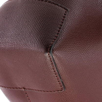 Burberry Crest Shopping Tote Leather Large