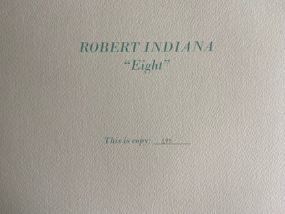 Robert Indiana Guggenheim Museum Coa Limited