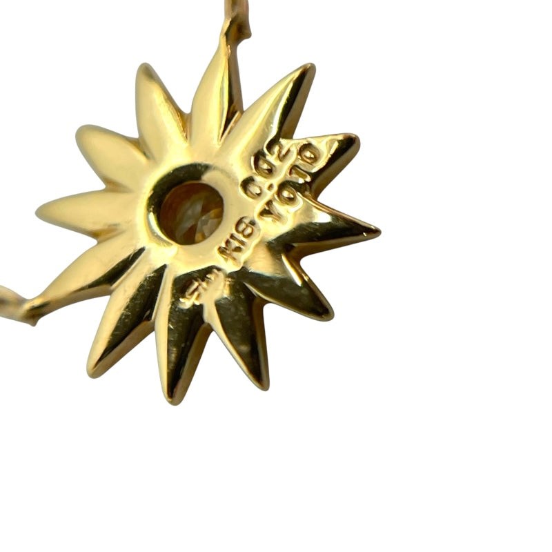 Star Jewelry Star Motif Yellow Diamond Necklace K18 Yellow Diamond