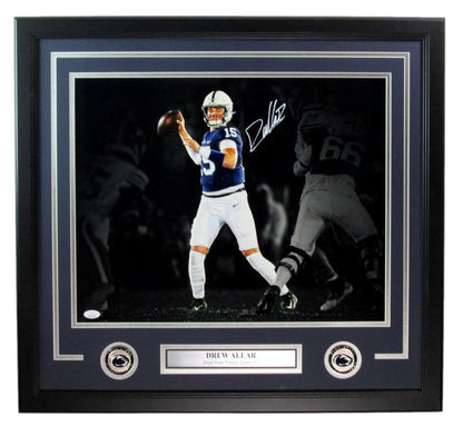 Drew Allar Autographed 16X20 Photo Penn State Framed Jsa 183316