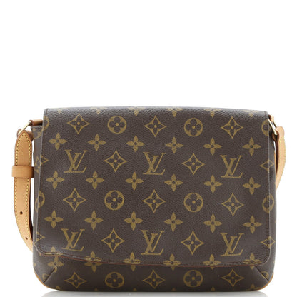 Louis Vuitton Musette Tango Handbag Monogram Canvas