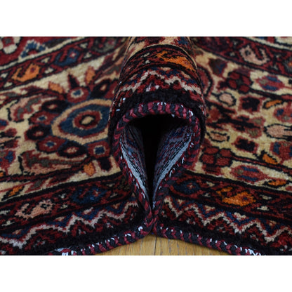 5'3"X11' Red New Zoroastrian Baktiarjoon Wool Hand Knotted Runner Rug