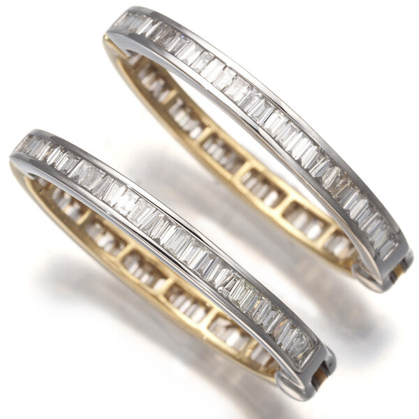 Gstv Earrings Diamond Bicolor 18K 750 Yellow