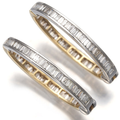Gstv Earrings Diamond Bicolor 18K 750 Yellow