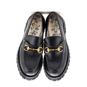 Gucci Women'S Harald Horsebit Loafers Gg Embossed Leather