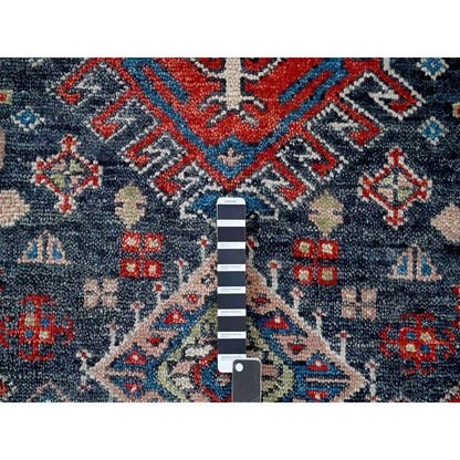 12'X18' Black Supple Organic Wool Hand Knotted Oversize Oriental Rug